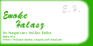 emoke halasz business card